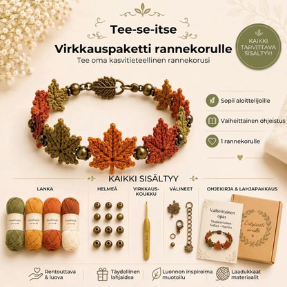 DIY-virkkaussetti rannekorujen tekemiseen