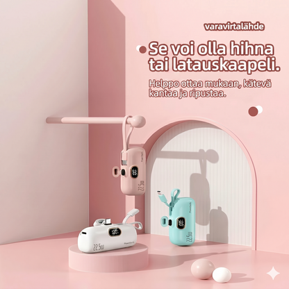 5000 mAh kannettava minivirtapankki puhelimelle