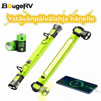 Ladattava työvalopalkki – 3000 LM, IPX4-vedenpitävä & 360° koukku!