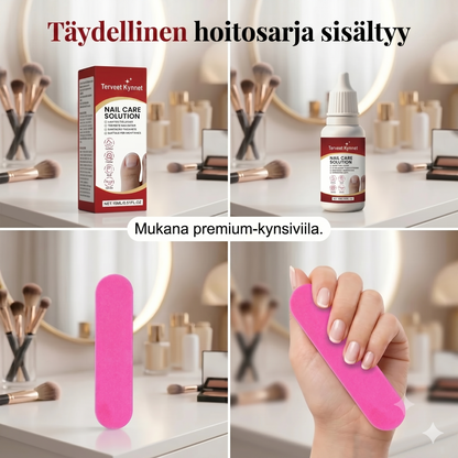 Kolmitehoinen kynsienhoito- ja korjaussarja