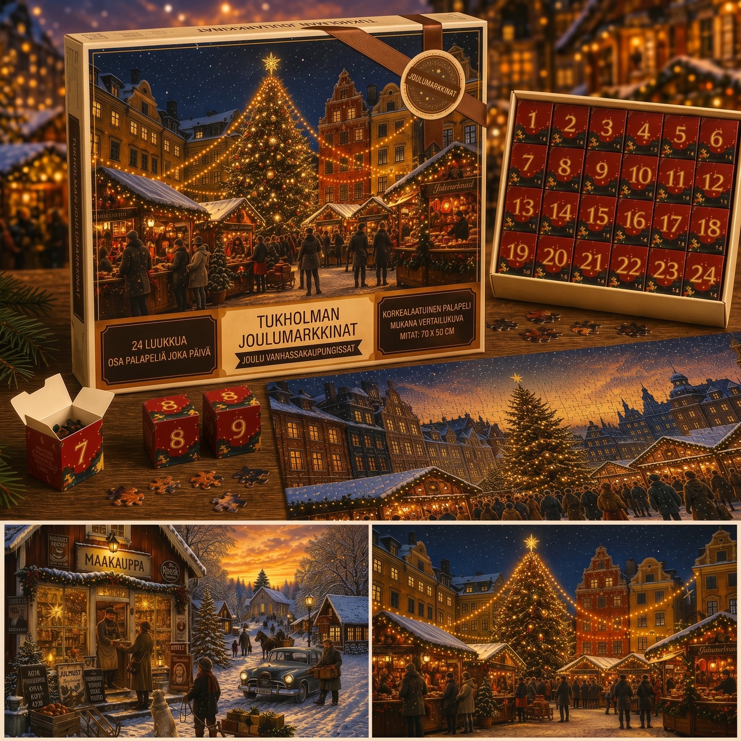 24 päivän joulupalapeli-adventtikalenteri