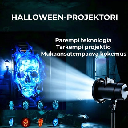 Halloween-projektori 10 HD-projektiokuviolla