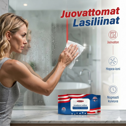 Yhdysvaltalaiset nanohopea-ioni ultra-puhtaat pyyhkeet (80 arkkia/pakkaus)