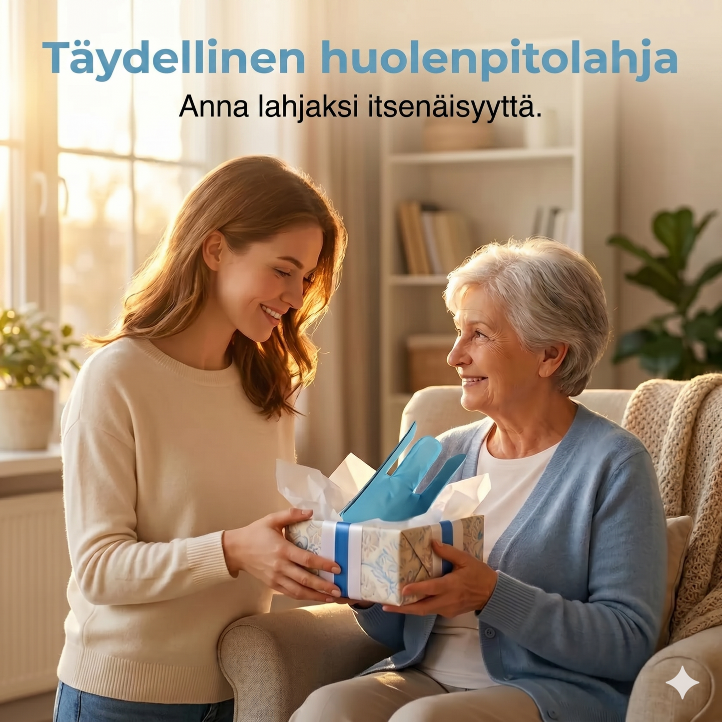 Sukkaanvetolaite vetolenkeillä ilman kumartumista