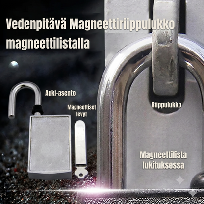 Vedenkestävä magneettinen riippulukko magneettinauhalla