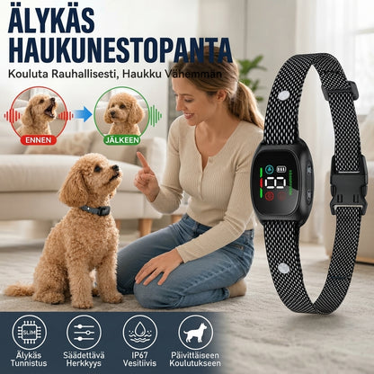 Älykäs haukunestopanta koirille