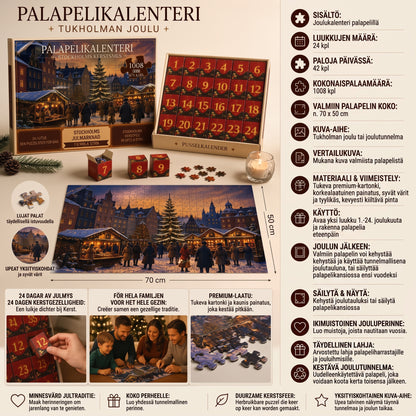24 päivän joulupalapeli-adventtikalenteri
