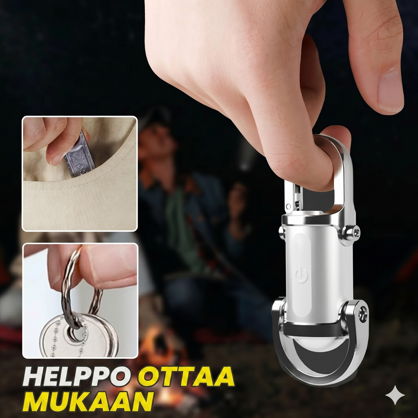 Superkirkas mini-avaimenperätaskulamppu, vedenpitävä