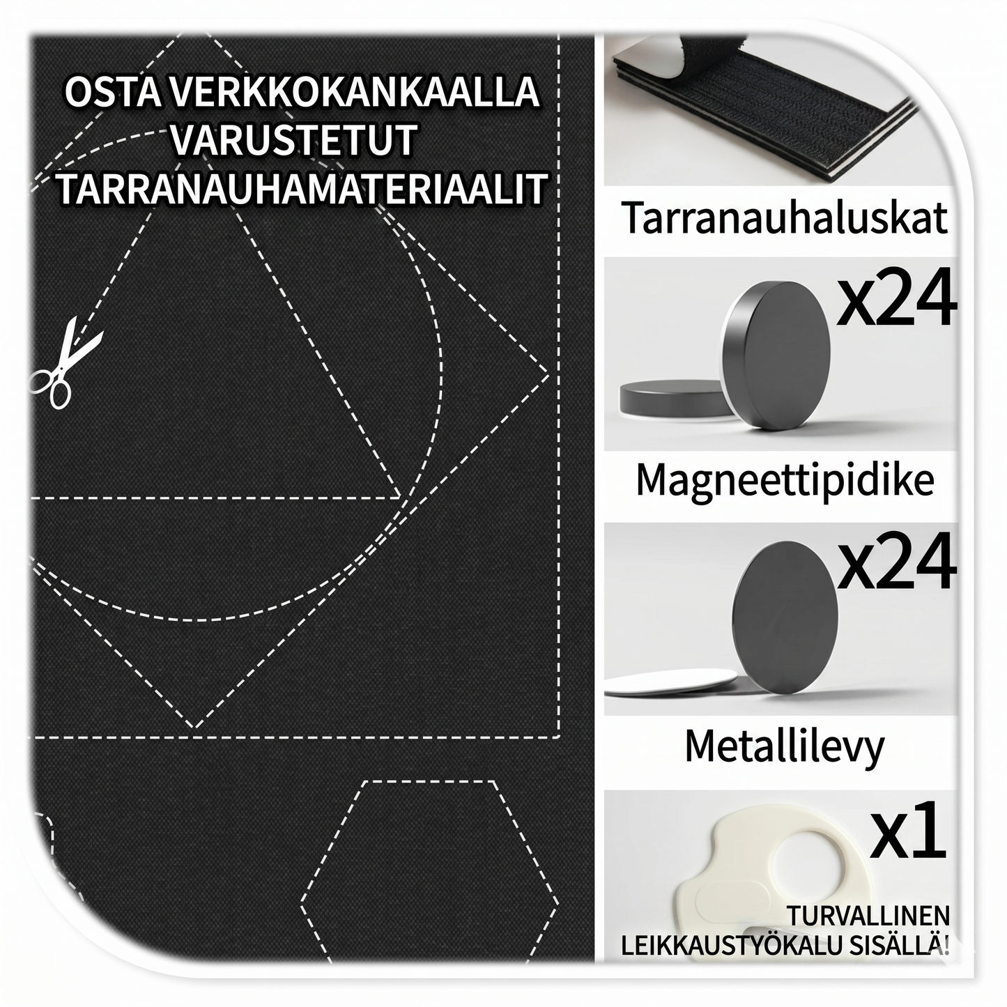 Magneettinen pimennysverho – asennus sekunneissa, käytettävissä yhä uudelleen