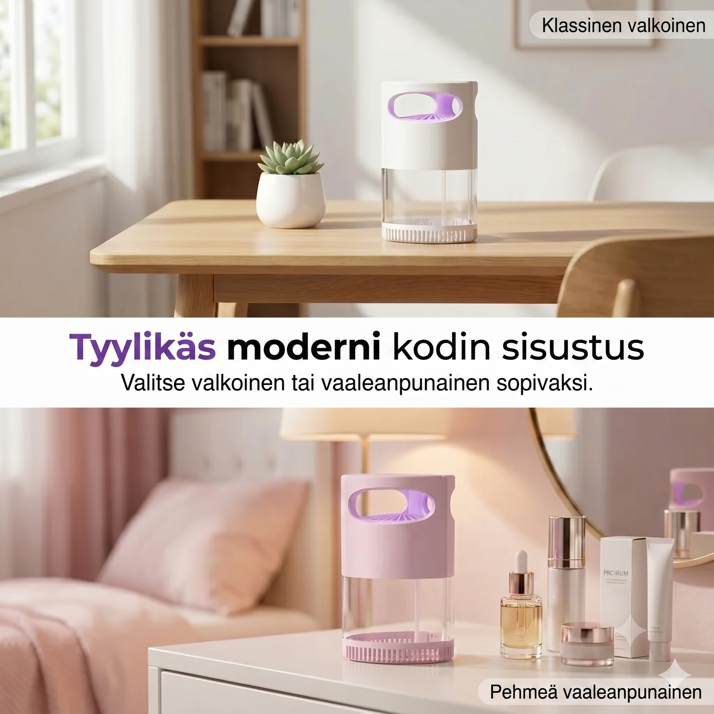 UV-hyttyslamppu – USB-käyttöinen, kemikaaliton,hiljainen