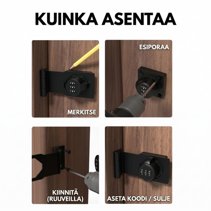 Numerolukko kaappeihin ja oviin