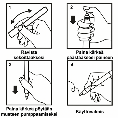 Kultainen hautakiven merkintätussi entisöintiin