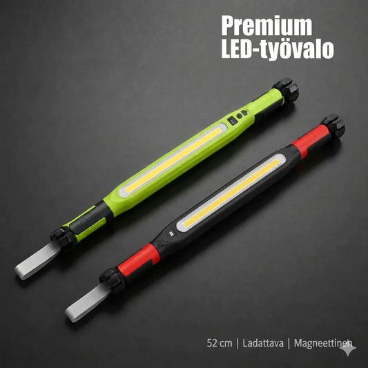 Ladattava työvalopalkki – 3000 LM, IPX4-vedenpitävä & 360° koukku!