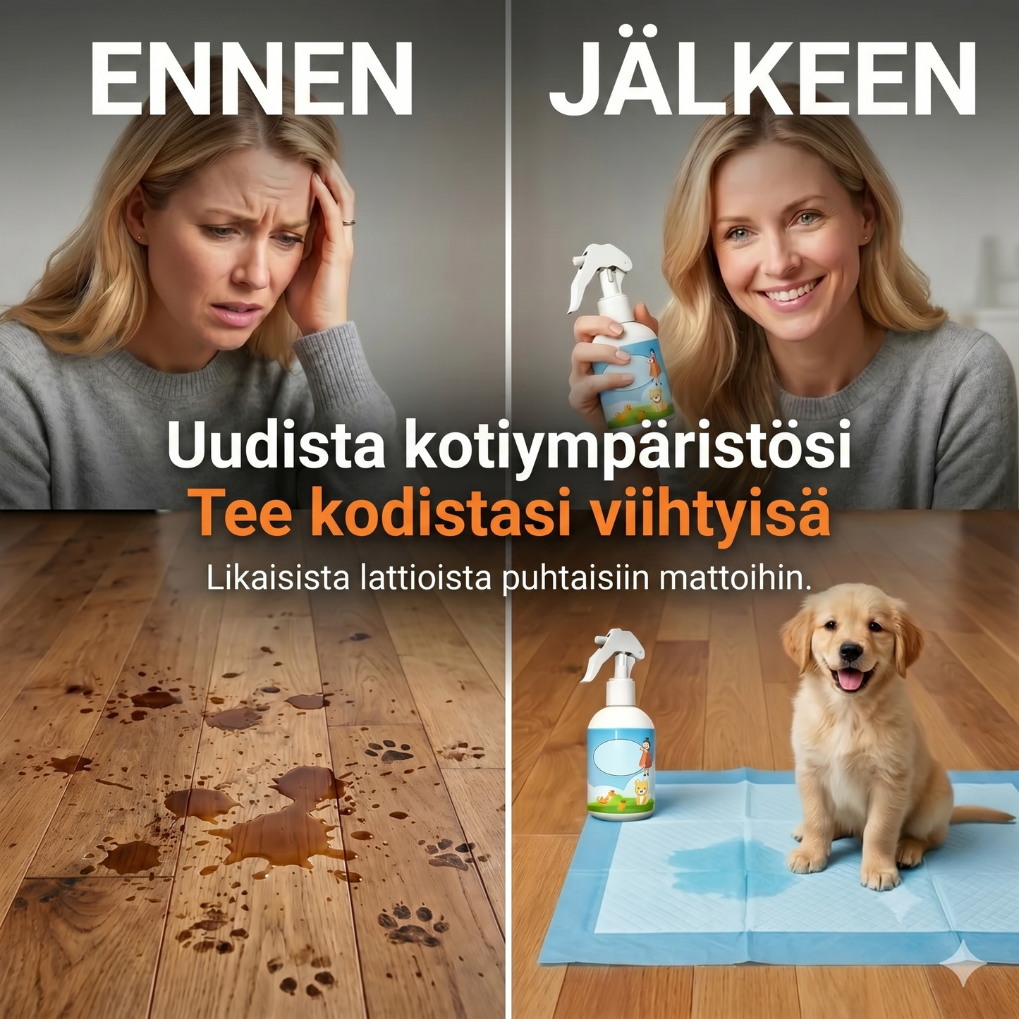 Tämä suihke houkuttelee koirasi tai kissasi oikeaan paikkaan