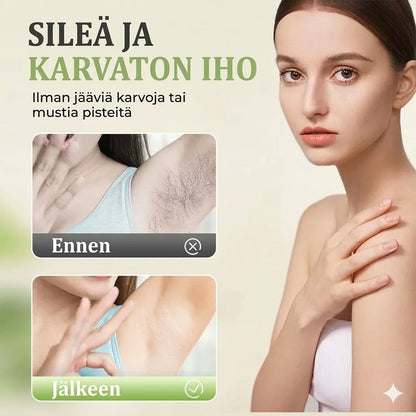 Hellävarainen ja ärsyttämätön karvanpoistovoide (230g + lasta)
