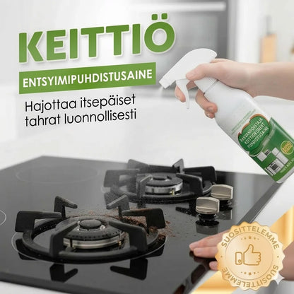 Monitoiminen entsyymipuhdistusaine