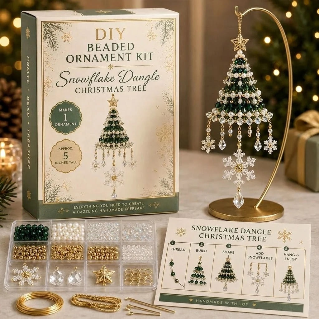 DIY-joulukuusenkoriste helmillä