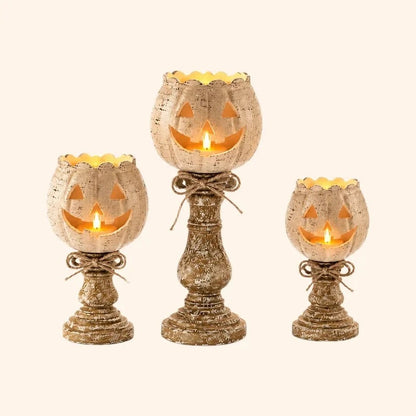 Halloween-kurpitsakynttilänjalka
