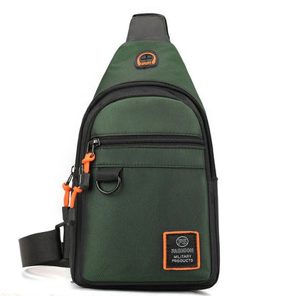 Vedenpitävä crossbody-laukku useilla taskuilla