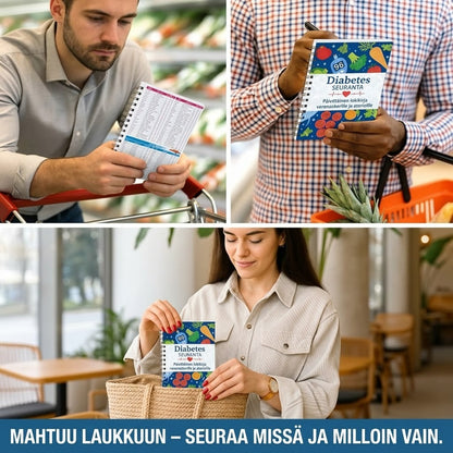 Diabetespäiväkirja ja ruoka-aineluettelo