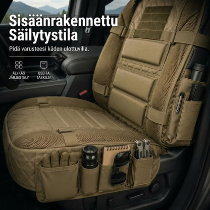 Taktiset auton istuinsuojat säilytystaskuilla