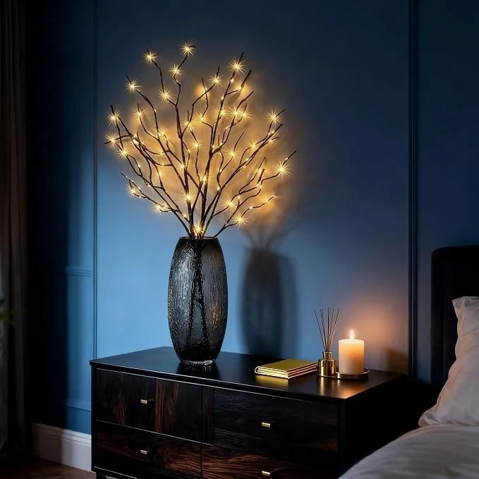 LumiBranch paristokäyttöiset LED-koristeoksat