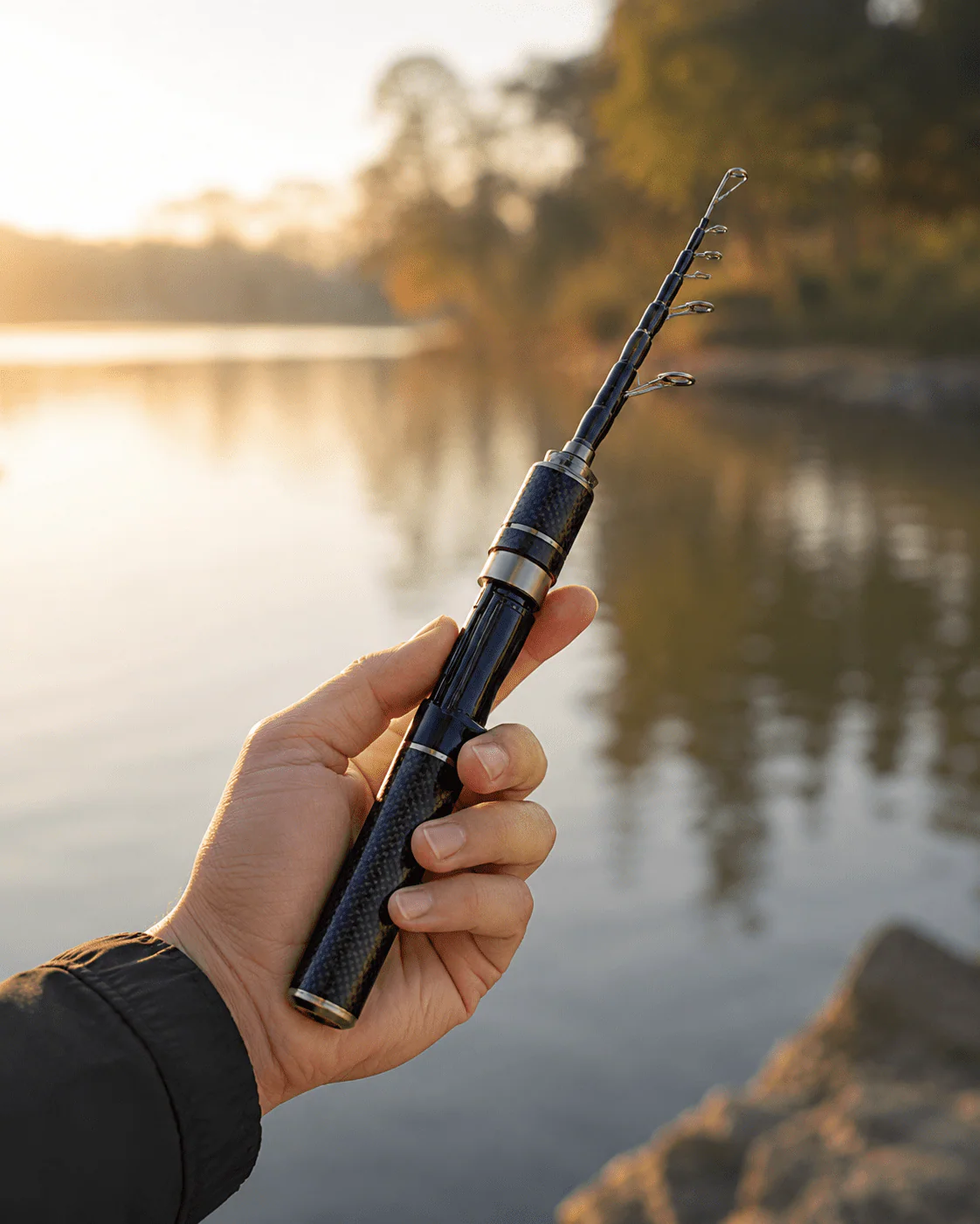Carbon PocketRod teleskooppivapa hiilikuidusta 180 cm