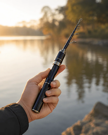 Carbon PocketRod teleskooppivapa hiilikuidusta 180 cm