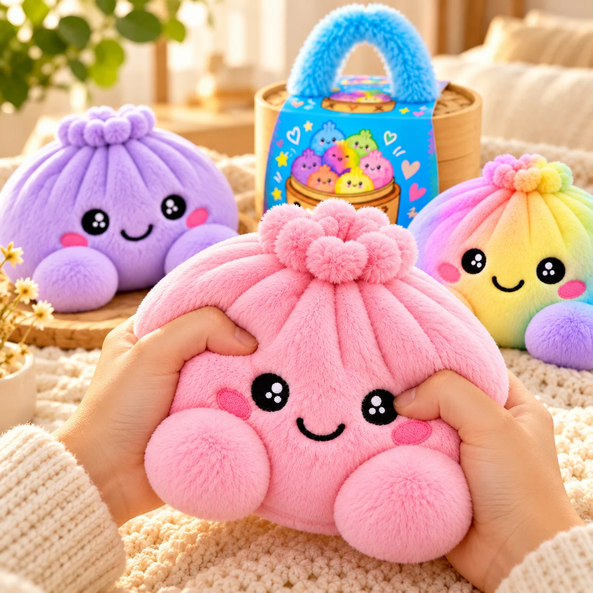 Dumpling squishy -pehmolelut höyrytyskorilla