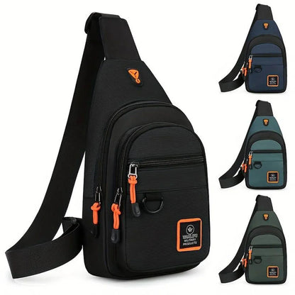 Vedenpitävä crossbody-laukku useilla taskuilla