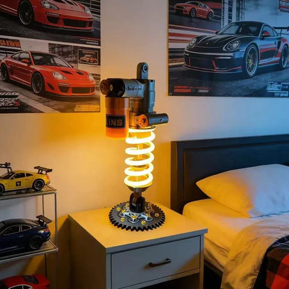 Säädettävä iskunvaimennin LED-valolla