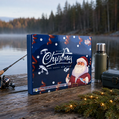 Suuri kalastusaiheinen adventtikalenteri jouluksi