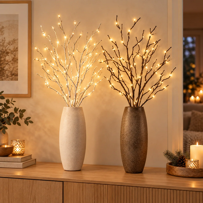 LumiBranch paristokäyttöiset LED-koristeoksat