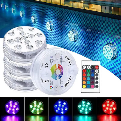 Vedenpitävät RGB-uima-allasvalot