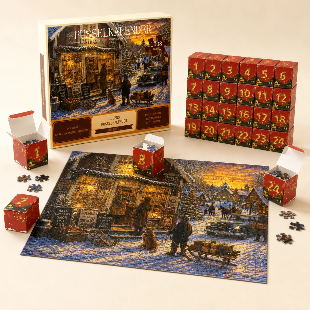 24 päivän joulupalapeli-adventtikalenteri