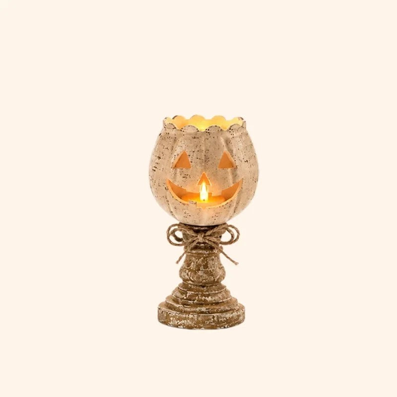 Halloween-kurpitsakynttilänjalka