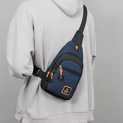 Vedenpitävä crossbody-laukku useilla taskuilla