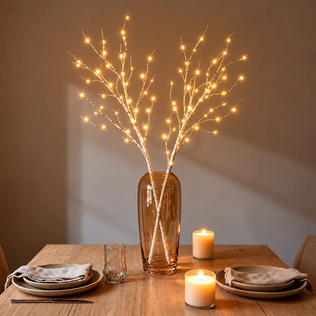 LumiBranch paristokäyttöiset LED-koristeoksat