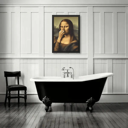 Hauska Mona Lisa (Nenästä puristaminen)