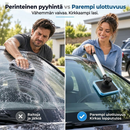 Kaksipuolinen magneettinen autonlasin puhdistin