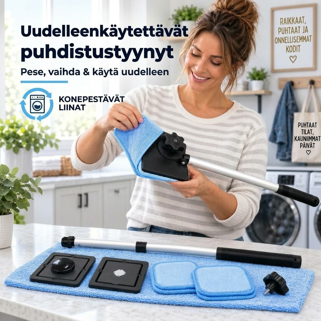 Kaksipuolinen magneettinen autonlasin puhdistin