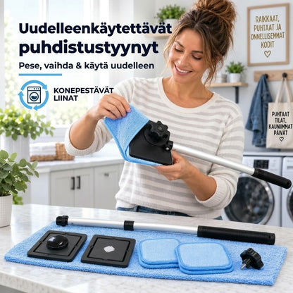 Kaksipuolinen magneettinen autonlasin puhdistin