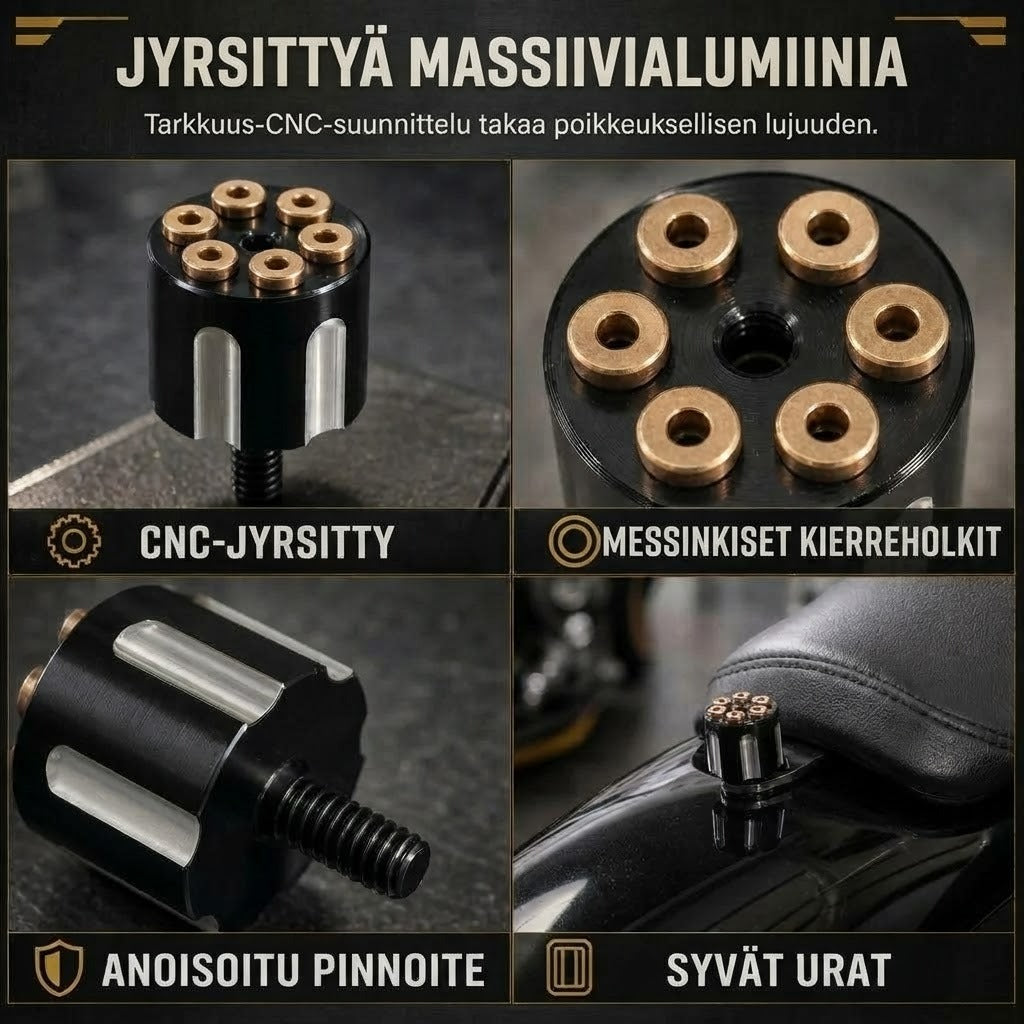CNC-pikakiinnitteinen moottoripyörän satulapultti 6 mm