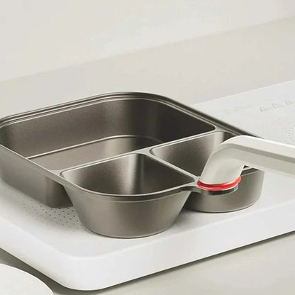 Iso kokoinen 3-in-1 kuppimuotoinen pannu