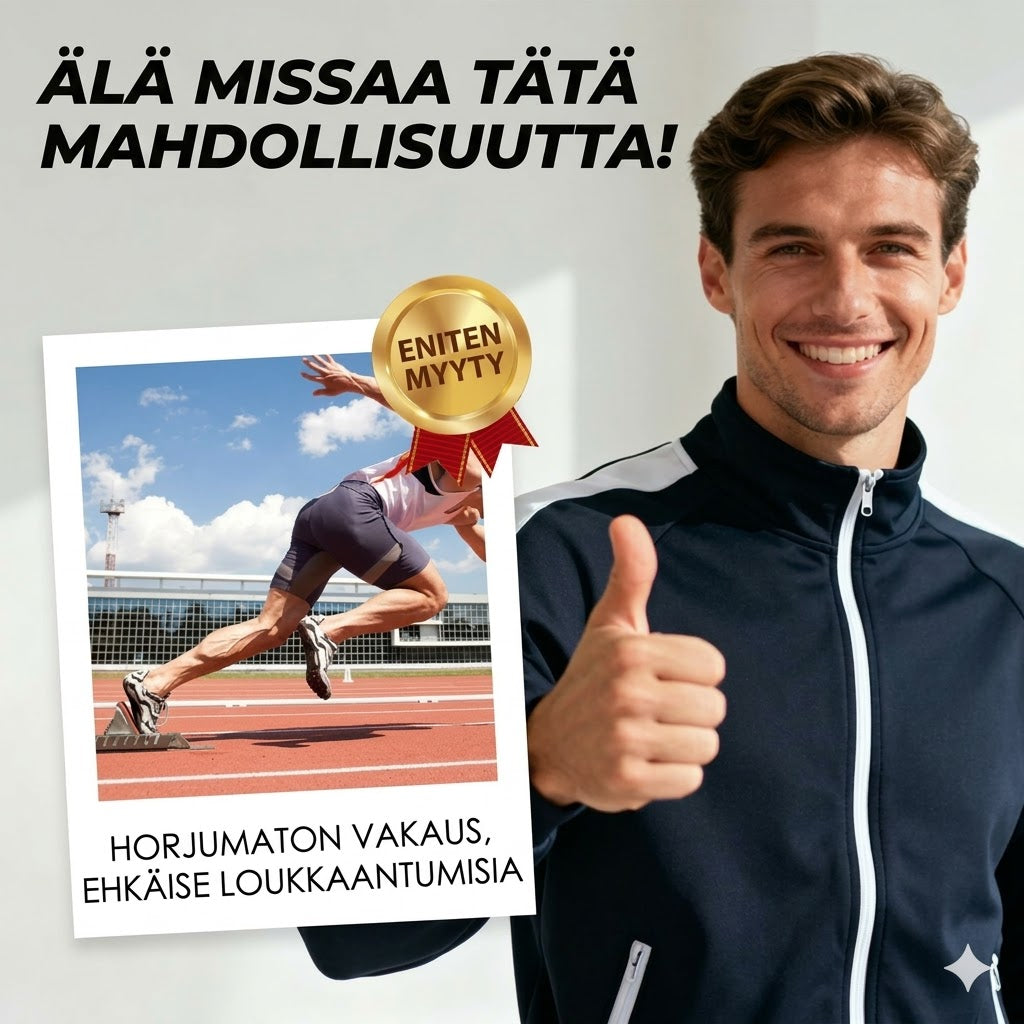 Iskunvaimentavat urheilupohjalliset jalkaholvin tuella