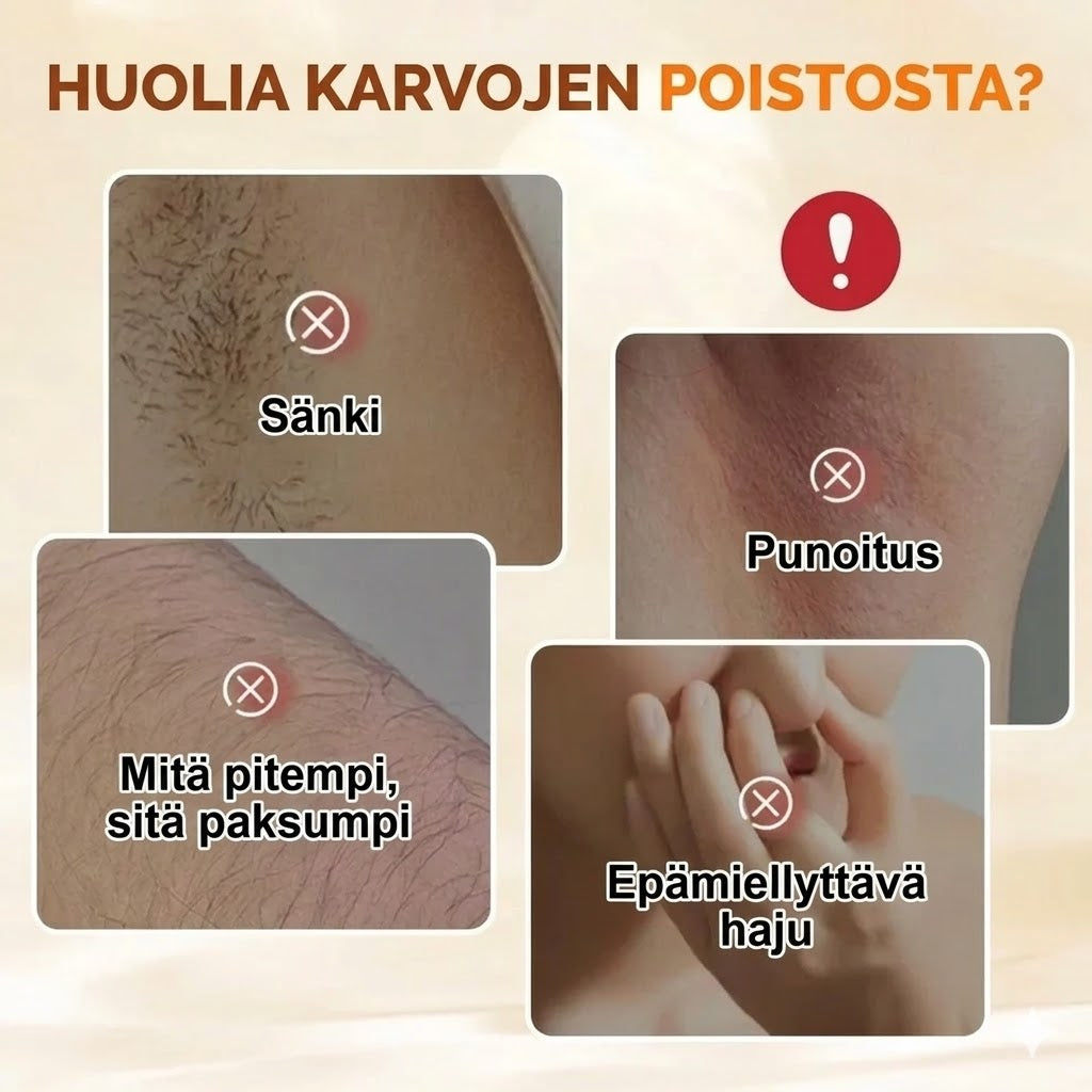 Monikäyttöinen ja aromaattinen hellävarainen karvanpoistovoide