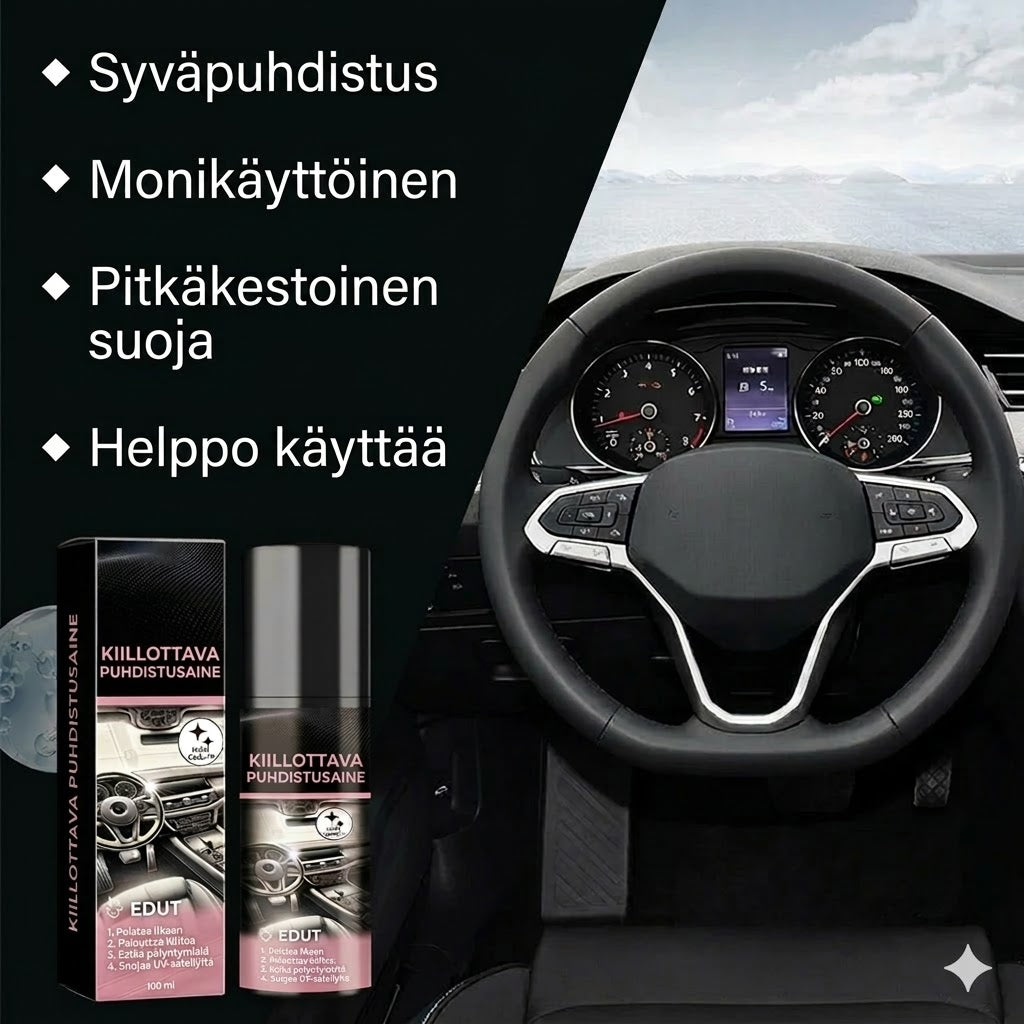 Auton sisätilojen puhdistusaine
