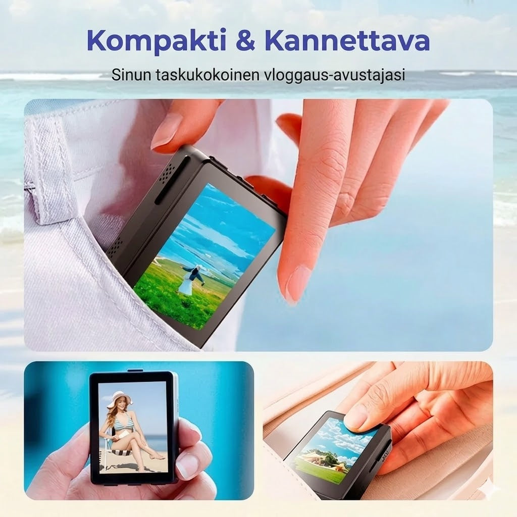 Kannettava langaton selfie-näyttö takakameralle