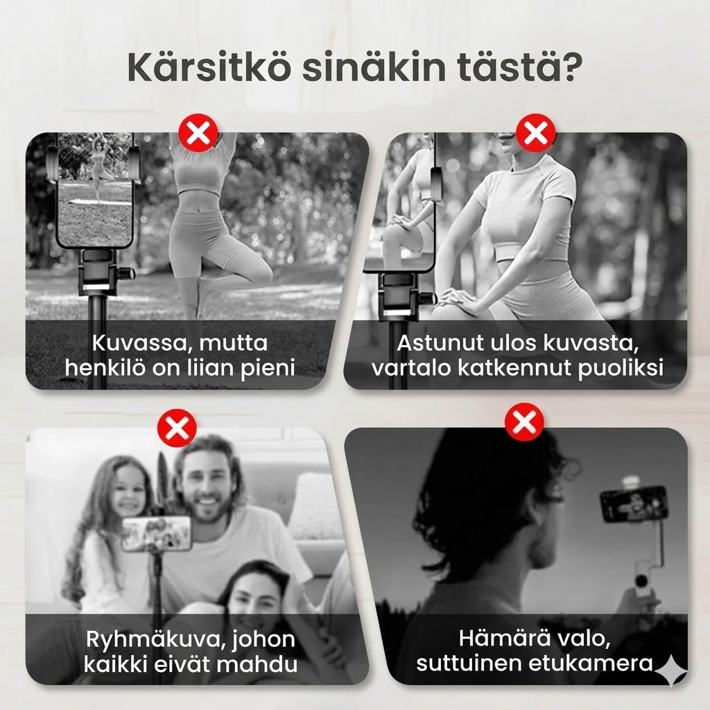Kannettava langaton selfie-näyttö takakameralle