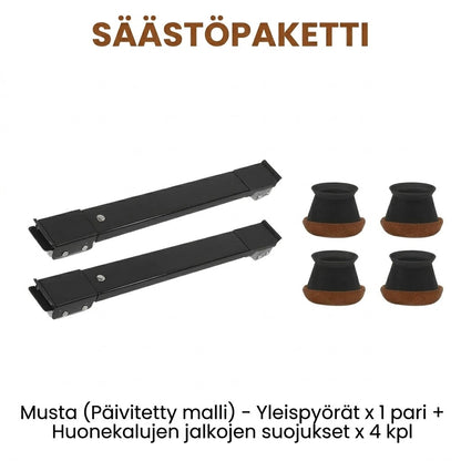 Raskaat säädettävät laiterullat
